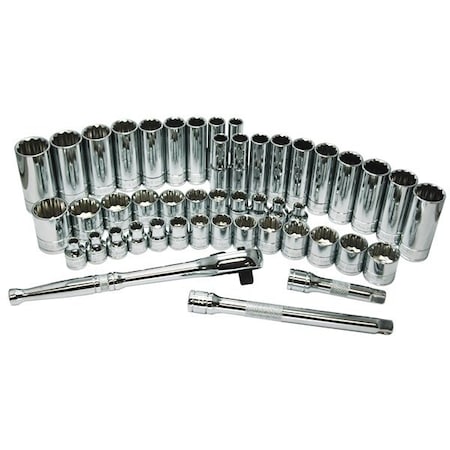 Atd Tools ATD 47-Piece 3/8-inch Drive 12-Point SAE and Metric Pro Socket Set 1247